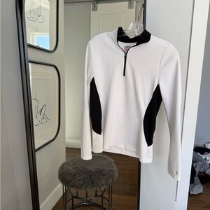 Izod white and black shirt in small.  Excellent condition